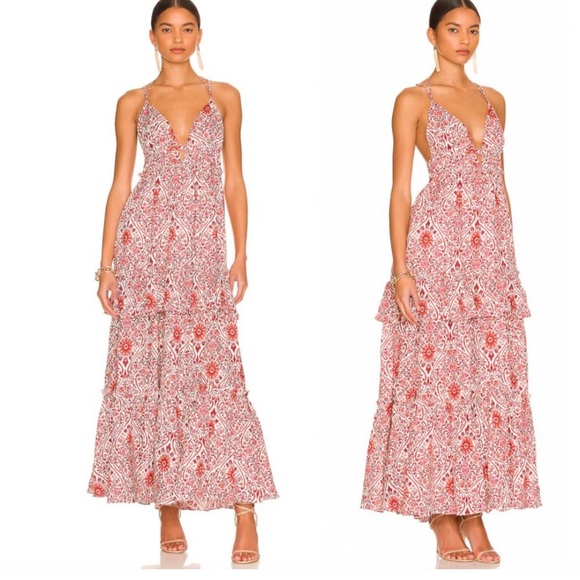 Cami NYC Dresses & Skirts - Cami NYC Red and White Printed Maxi Dress